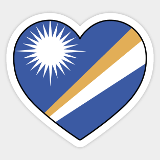 Heart - Marshall Islands Sticker